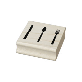 フォーク、スプーン、ナイフゴムのスタンプ ラバースタンプ