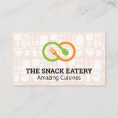 フォーク・スプーン | レストランキッチン用品 名刺 (正面)