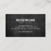 フォーク&ナイフリースケータリング,シェフ,レストラン 名刺 (裏面)