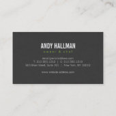 フォーク&ナイフリース4ケータリング,シェフ,レストラン 名刺 (裏面)