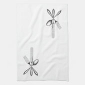 フォーク、ナイフ、スプーン – キッチンタオル (縦)