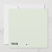 フォーク ハッピー スノーマン かわいい クリスマス ホリデー カード (裏面)