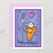 フォーク&パンプキンパイ,お互いに作られた,ロマンス ノートカード (正面/裏面)