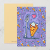 フォーク＆パンプキンパイ、運命のคู่、ロマンス ノートカード (正面/裏面)