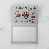 フォーク フラワー アート カード (内部)