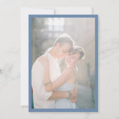 フォーク フローラル ボーダー モダン コケット ロマンチック フォト セーブザデート (裏面)