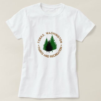 フォーク、ワシントン州公園およびレクリエーションのワイシャツ Tシャツ