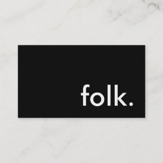 フォーク。 名刺