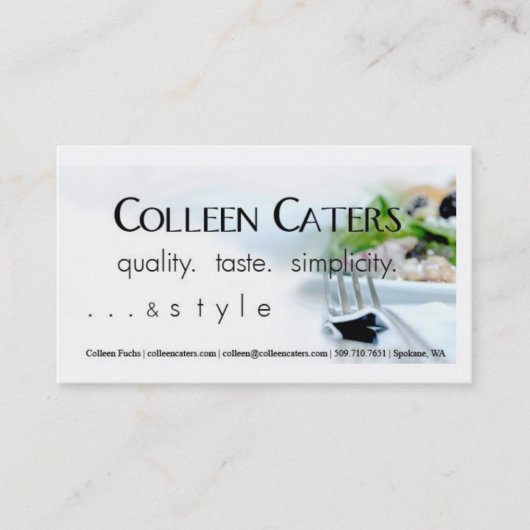 フォーク 名刺 (正面)