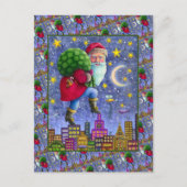 フォークSTおもちゃのバッグ付き屋根のニックつま先 シーズンポストカード (正面)