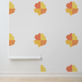 フォーコーナーオレンジイエローピーチ 壁紙