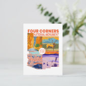フォーコーナーナショナルモニュメント付き/国立公園2 ポストカード (スタンド正面)