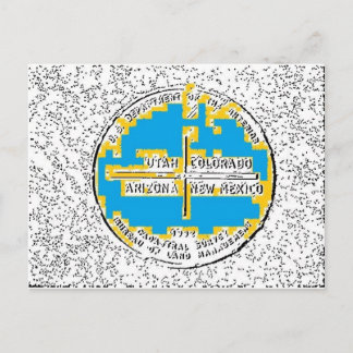フォーコーナーフォー州 ポストカード