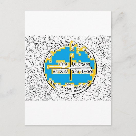 フォーコーナーフォー州 ポストカード (正面)