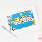 フォーコーナーフォー州 長方形シール (封筒)