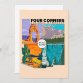 フォーコーナー国立公園付き国立記念碑 シーズンカード (正面/裏面)