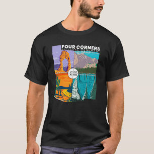 フォーコーナー国立公園付き国立記念碑 Tシャツ