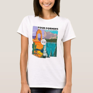 フォーコーナー国立公園付き国立記念碑 Tシャツ