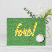 フォーゴルフバースデーパーティ招待状 招待状 (スタンド正面)