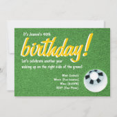 フォーゴルフバースデーパーティ招待状 招待状 (裏面)