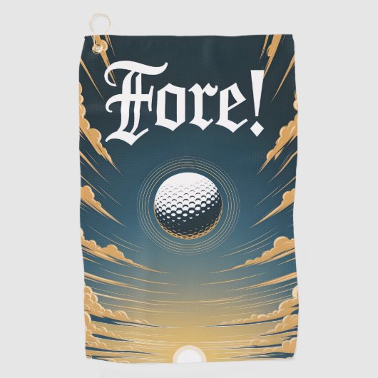 フォーゴルフ用タオル ゴルフタオル (正面)
