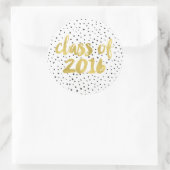 フォーゴールドフォイル卒業 ラウンドシール (バッグ)