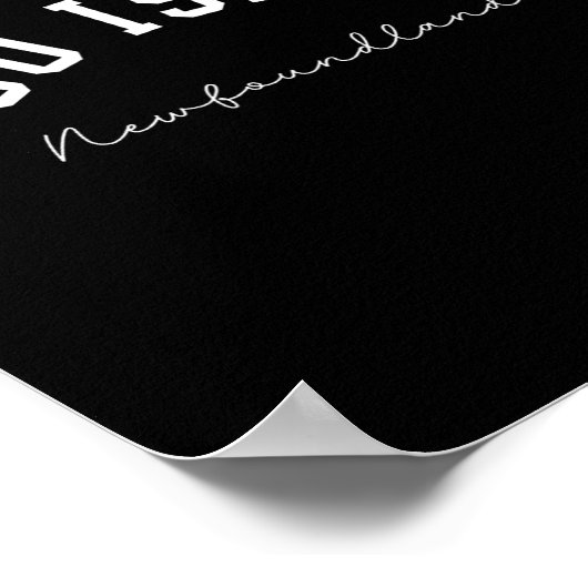 フォーゴー島 ニューファンドランド カナダ カレッジ テキスト ポスター (角)