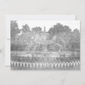 フォーサイスパークの噴水 サバンナ GA 結婚式 招待状 (裏面)