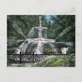 フォーサイスパークウォーターファウンテンサバンナジョージアGA ポストカード (正面)