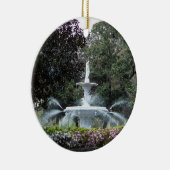 フォーサイスパークファウンテンコレクタブルホリデイオーナメント セラミックオーナメント (右)