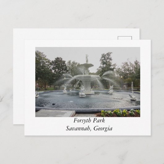 フォーサイスパークファウンテンサバンナグルジア ポストカード (正面/裏面)