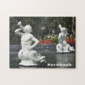 フォーサイスパークファウンテンサバンナジョージア写真 ジグソーパズル (横)