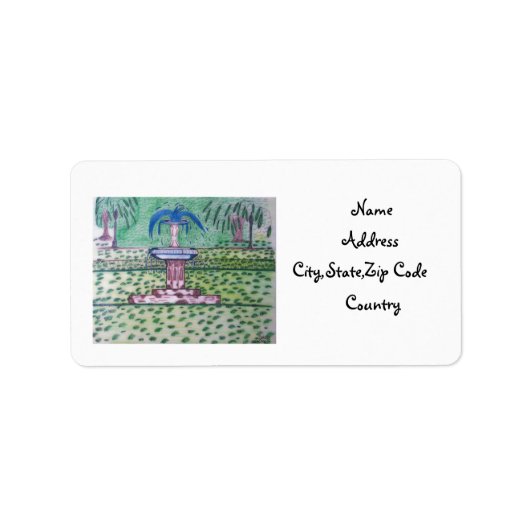 フォーサイスパーク住所 シール (正面)