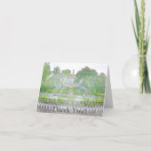 フォーサイスパーク泉の水彩ありがとう サンキューカード (正面)