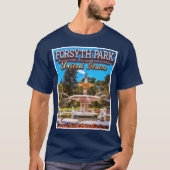フォーサイス公園 – フォーサイス噴水 – サバンナジョージア Tシャツ (正面)