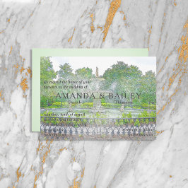 フォーサイス噴水の水の色サバンナGA 招待状