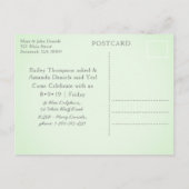 フォーサイス噴水の色のリハーサルディナー 案内ポストカード (裏面)