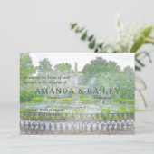 フォーサイス噴水 水彩画 サバンナ GA 招待状 (スタンド正面)