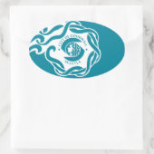 フォーシアトル国旗 楕円形シール (バッグ)