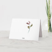 フォーシスターセンチメンタルポエかわいらしムピンク誕生日 カード (裏面)