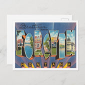 フォーシス、モンタナビンテージトラベルの挨拶 ポストカード (正面/裏面)