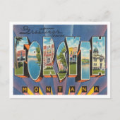 フォーシス、モンタナビンテージトラベルの挨拶 ポストカード (正面)