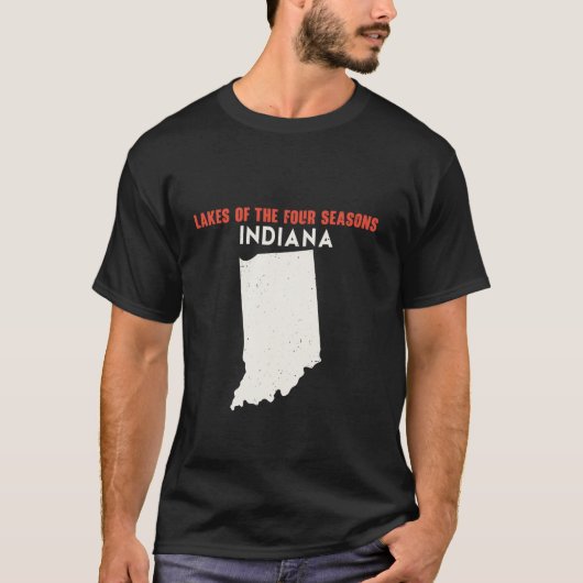 フォーシーズンズインディアナUSA州アメリカ Tシャツ (正面)