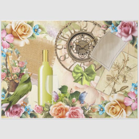 フォーシーズンズコラージュデザインシリーズ1 薄葉紙 (正面)