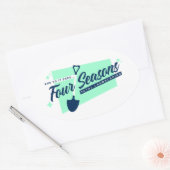 フォーシーズンズトータル造園オーバルステッカー 楕円形シール (封筒)