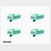 フォーシーズンズトータル造園オーバルステッカー 楕円形シール (シート)