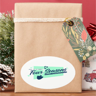 フォーシーズンズトータル造園オーバルステッカー 楕円形シール