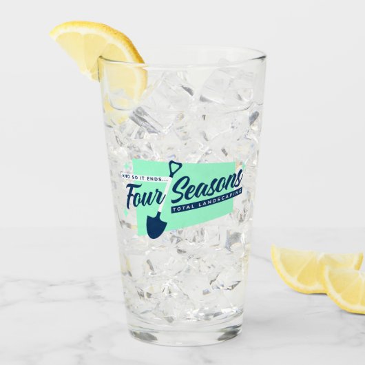 フォーシーズンズトータル造園ビアグラス タンブラーグラス (アイス正面)