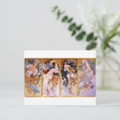 フォーシーズンズバイアルフォンスミュシャ ポストカード (スタンド正面)