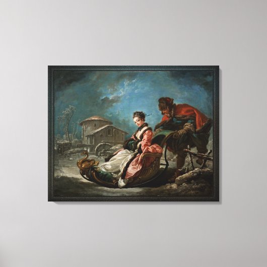 フォーシーズンズバイウィンターバイフランソワ・ブーシェ キャンバスプリント (正面)